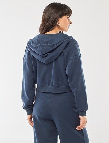 Felpa con cappuccio corta