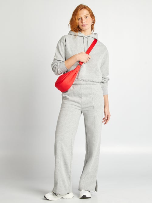 Felpa con cappuccio crop - Kiabi