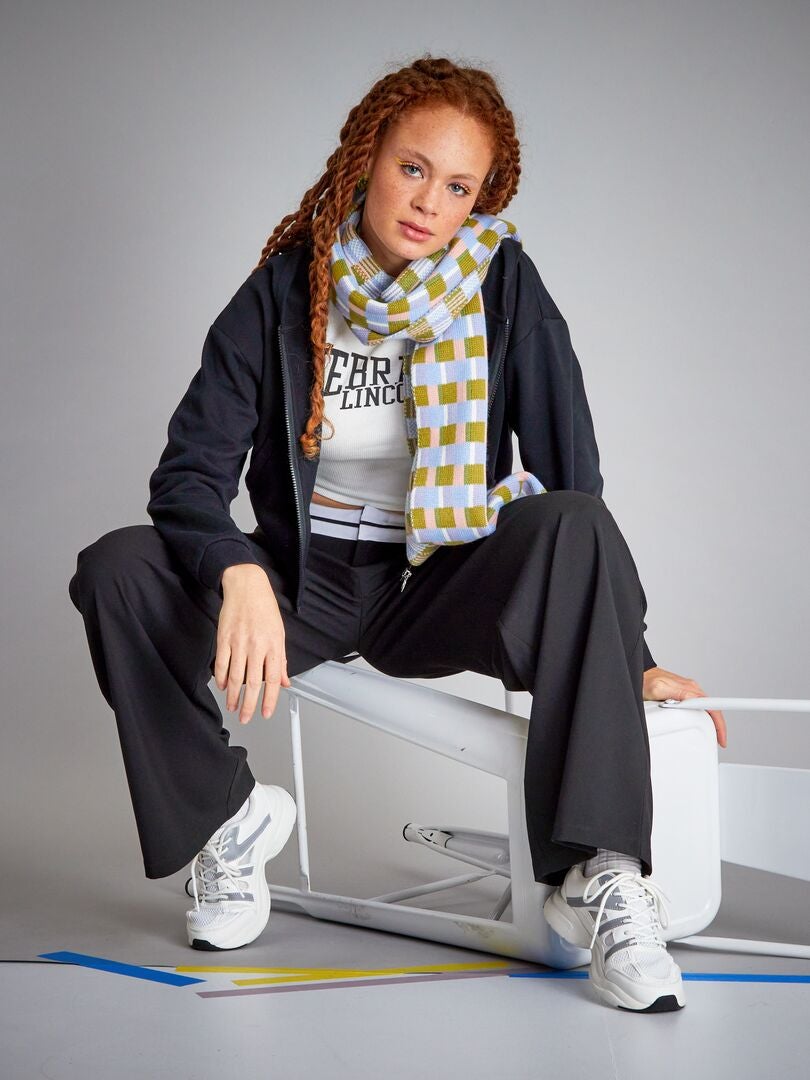 Felpa Con Cappuccio Crop Top Nero Kiabi 12 00