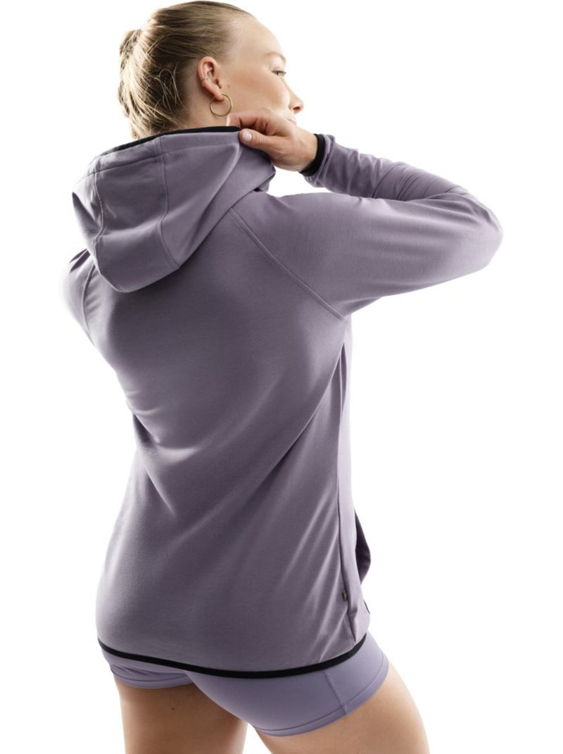Felpa con cappuccio da allenamento da donna fitness donna synergy Viola - Kiabi