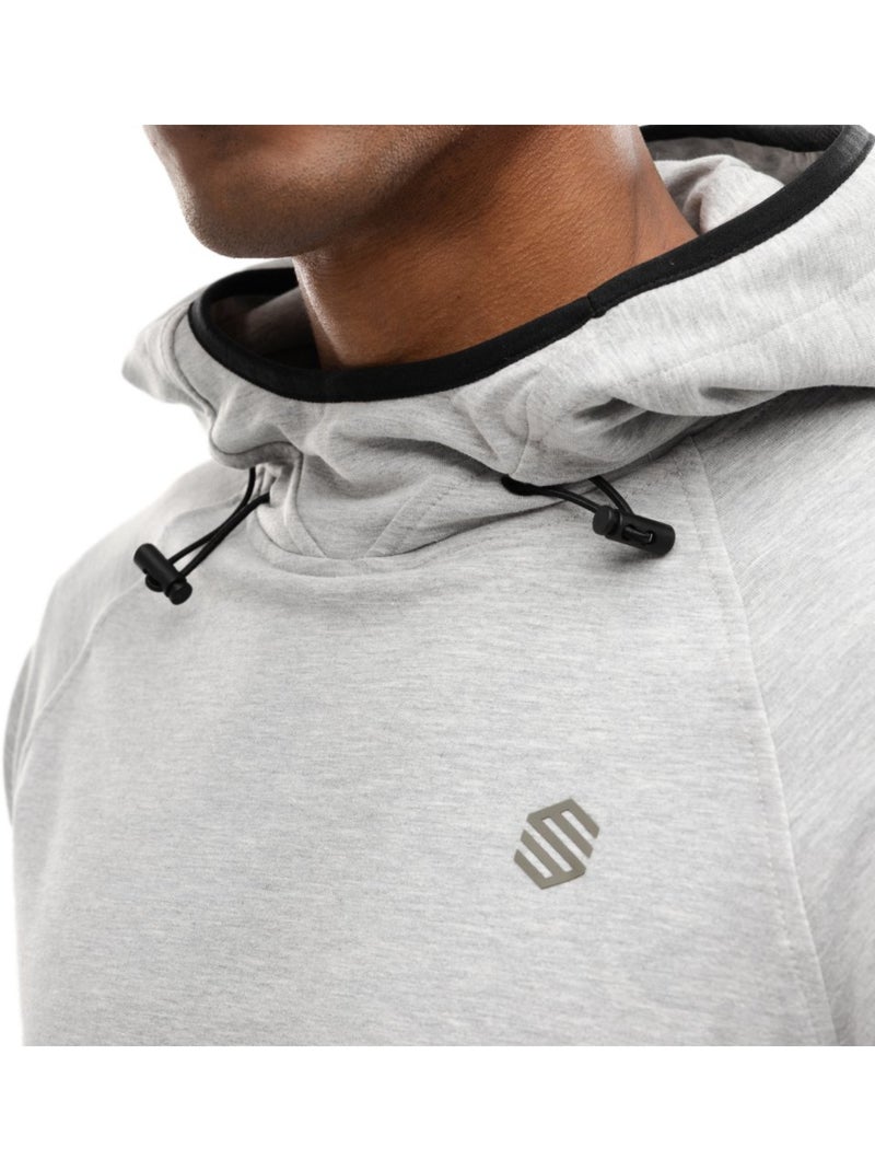 Felpa con cappuccio da allenamento da uomo fitness uomo challenger Beige grigio - Kiabi
