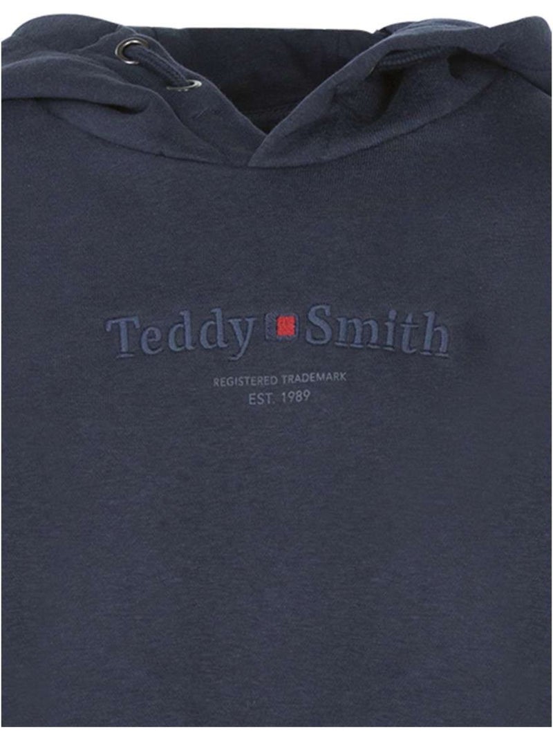 Felpa con Cappuccio da Bambino Teddy Smith Blu marino - Kiabi