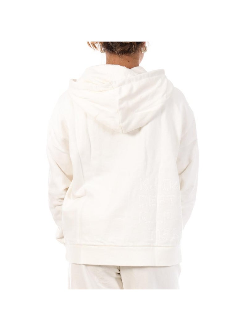 Felpa con Cappuccio da Donna Kaporal Bianco - Kiabi