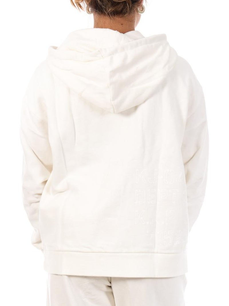 Felpa con Cappuccio da Donna Kaporal Bianco - Kiabi