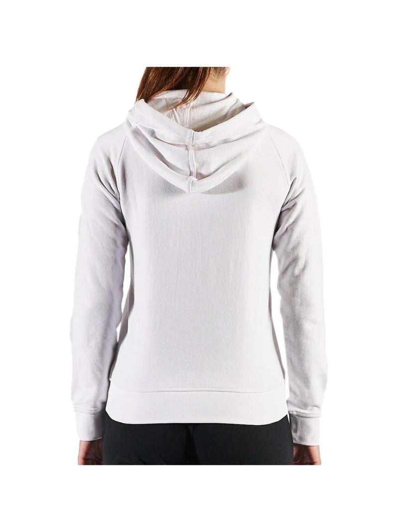 Felpa con Cappuccio da Donna Kappa per il Tempo Libero Bianco - Kiabi