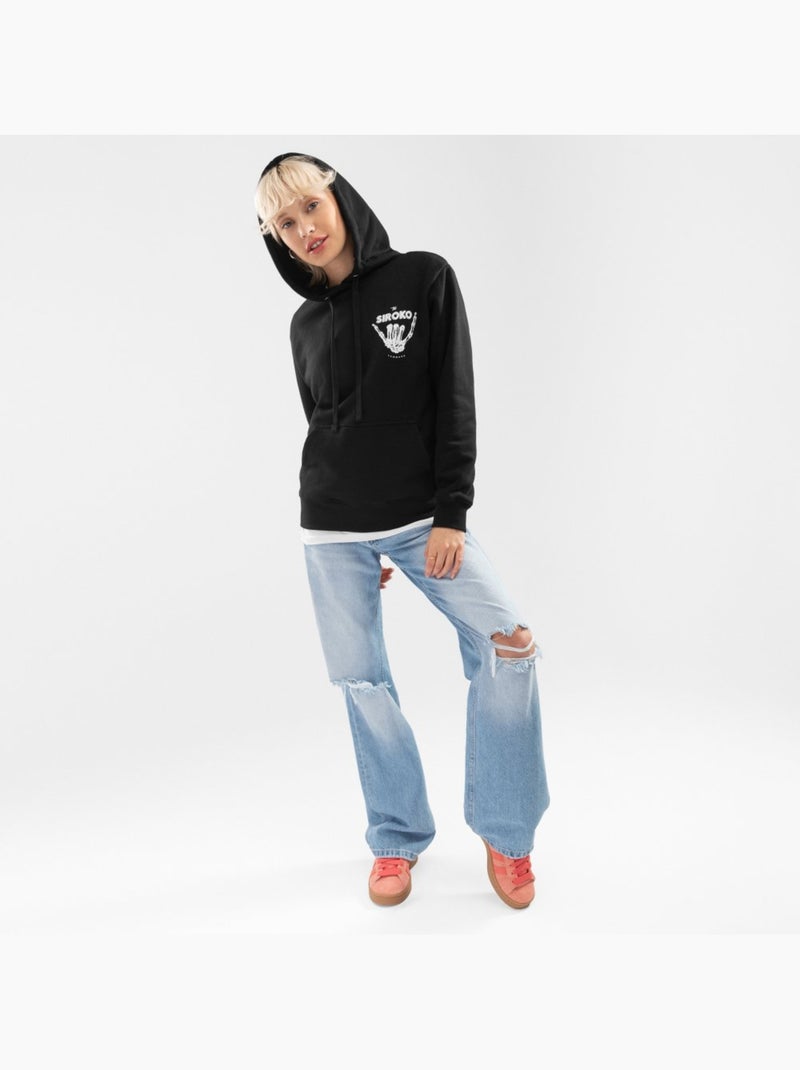 Felpa con cappuccio da donna lifestyle donna vibes-w Nero - Kiabi