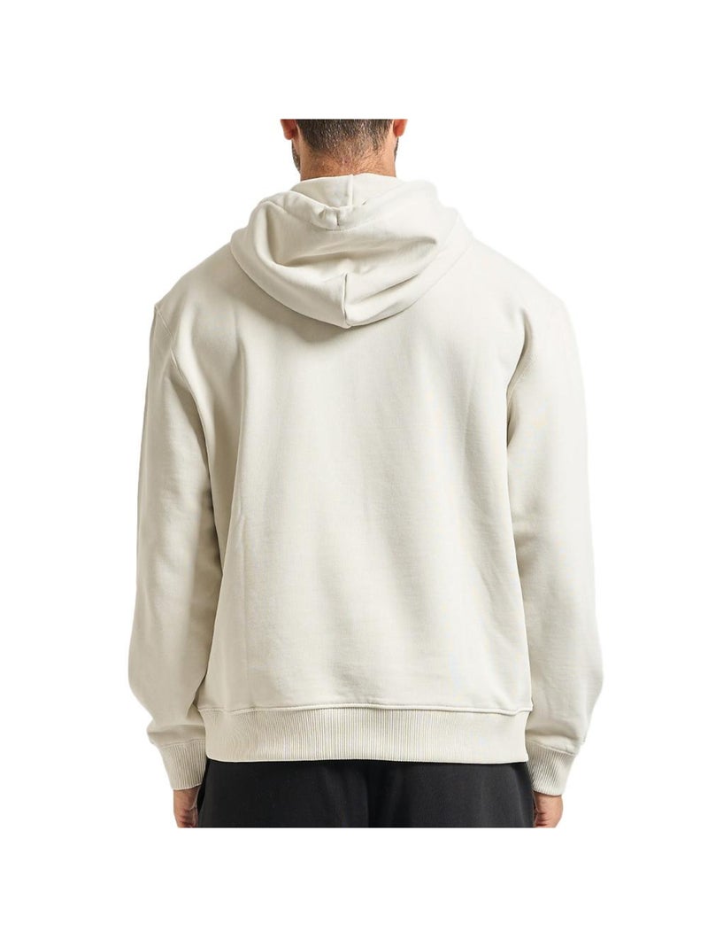 Felpa con cappuccio da uomo Calvin Klein Jeans 350 Terry Monog Ecru - Kiabi