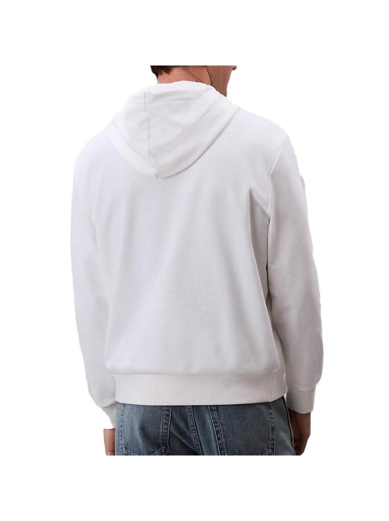 Felpa con Cappuccio da Uomo Calvin Klein Jeans Bianco - Kiabi