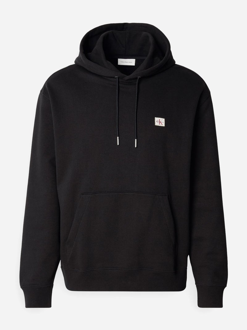 Felpa con cappuccio da uomo Calvin Klein Jeans Nero - Kiabi