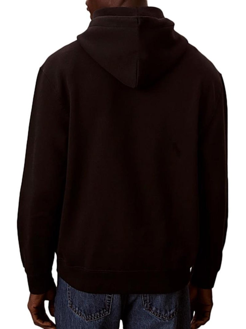 Felpa con Cappuccio da Uomo Calvin Klein Jeans Nero - Kiabi
