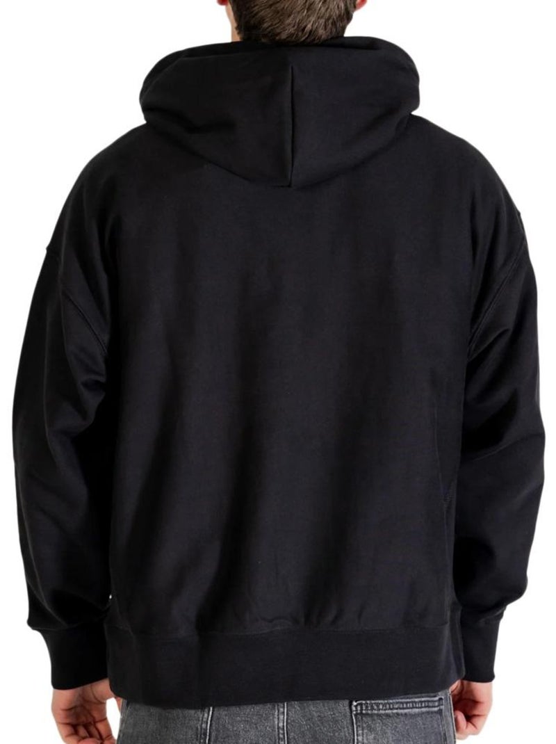 Felpa con Cappuccio da Uomo Calvin Klein Jeans Premiums Nero - Kiabi