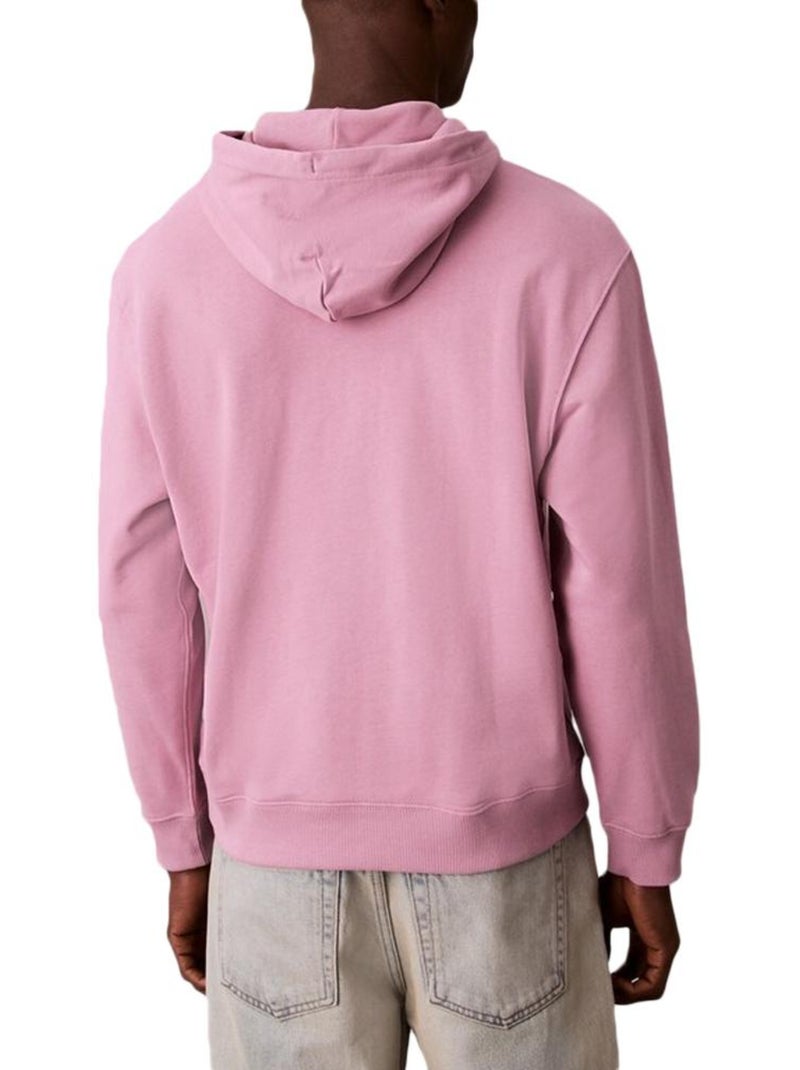 Felpa con Cappuccio da Uomo Calvin Klein Jeans Rosa - Kiabi