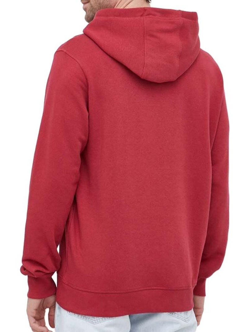 Felpa con Cappuccio da Uomo Guess Rosso - Kiabi