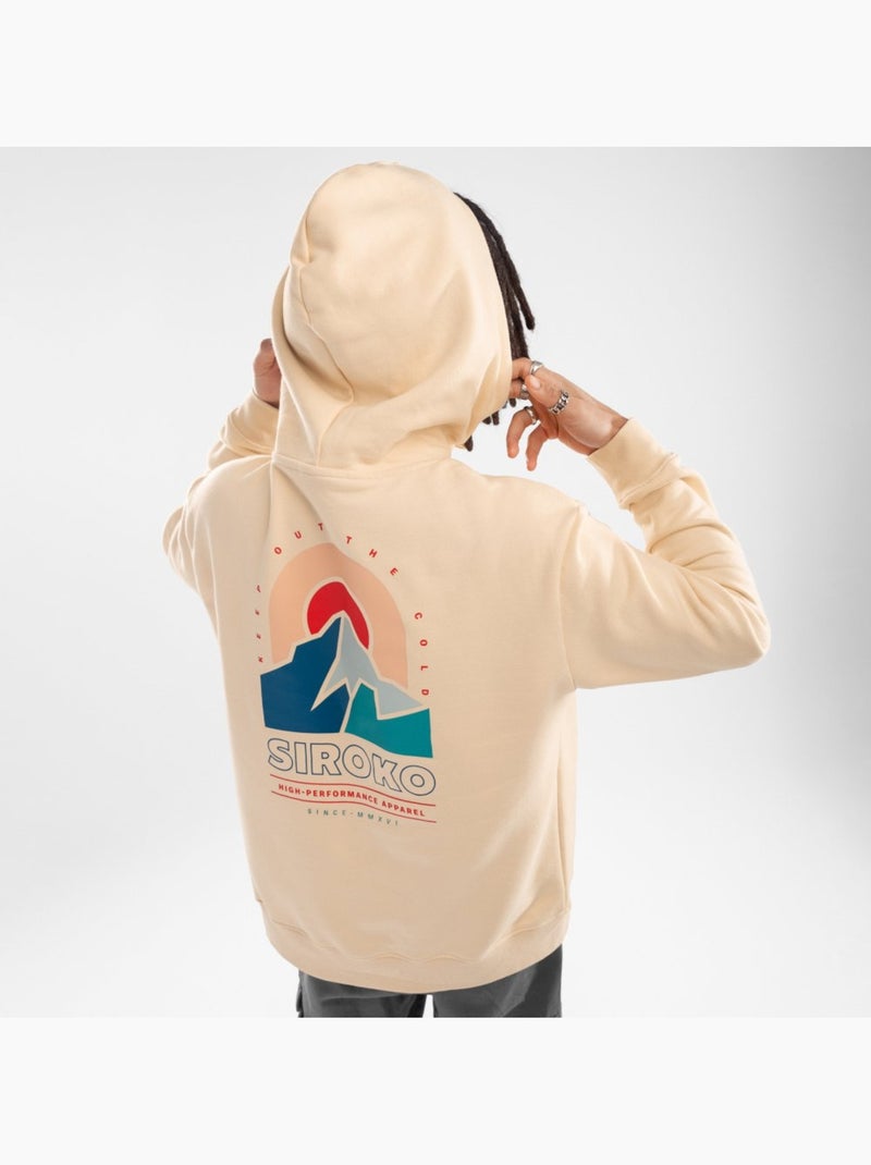 Felpa con cappuccio da uomo lifestyle uomo bliss Beige - Kiabi