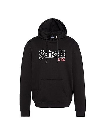 Felpa con Cappuccio da Uomo Schott