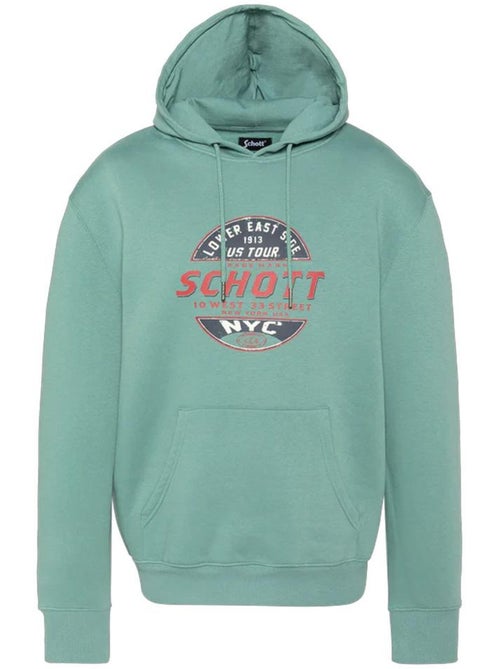 Felpa con Cappuccio da Uomo Schott - Kiabi
