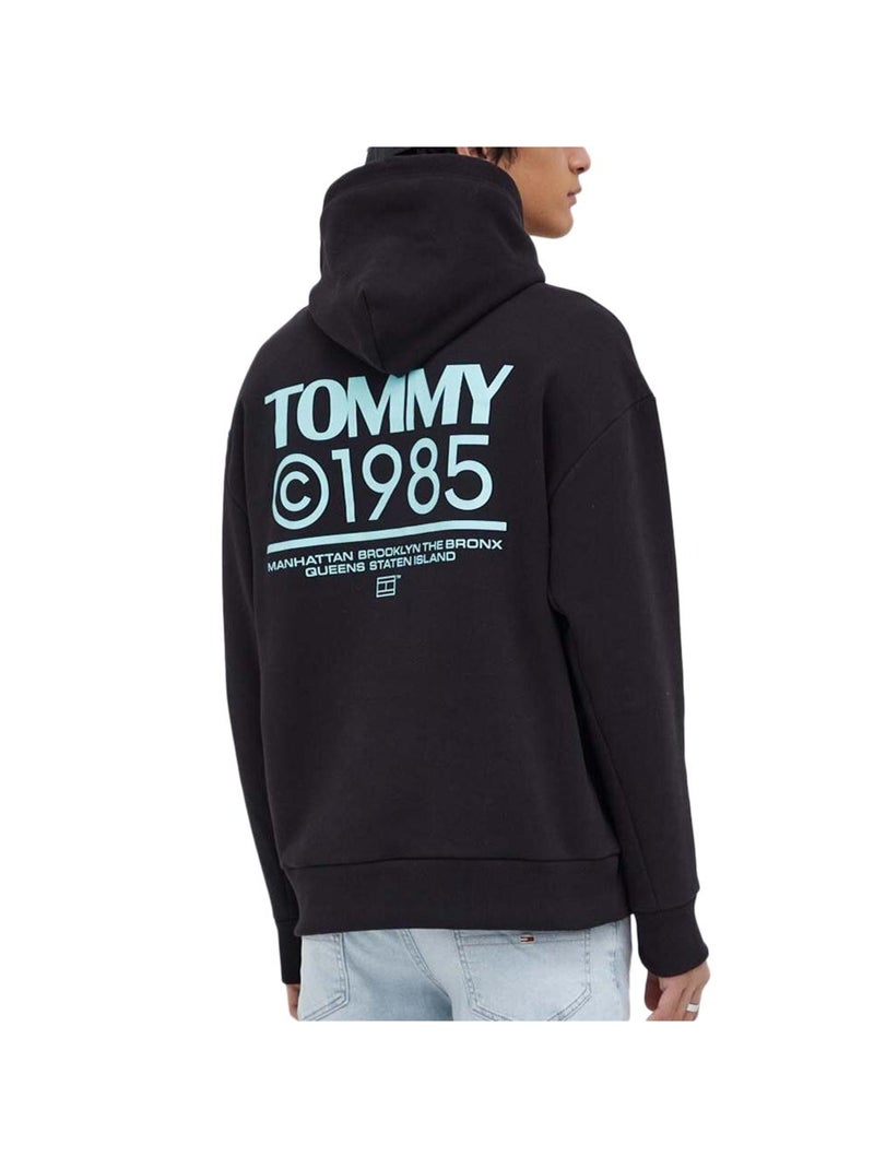 Felpa con Cappuccio da Uomo Tommy Hilfiger Nero - Kiabi