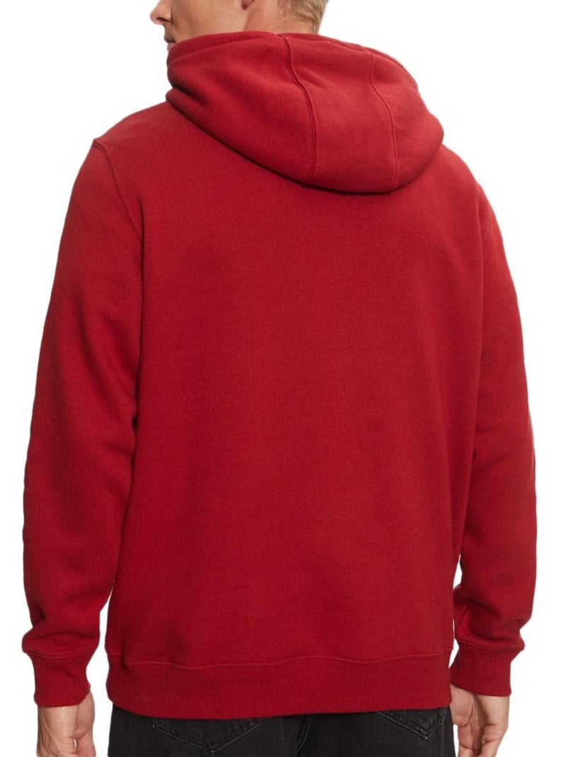 Felpa con Cappuccio da Uomo Tommy Hilfiger Rosso - Kiabi