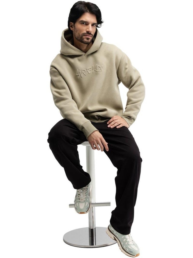 Felpa con cappuccio da uomo uomo hoodart Verde - Kiabi
