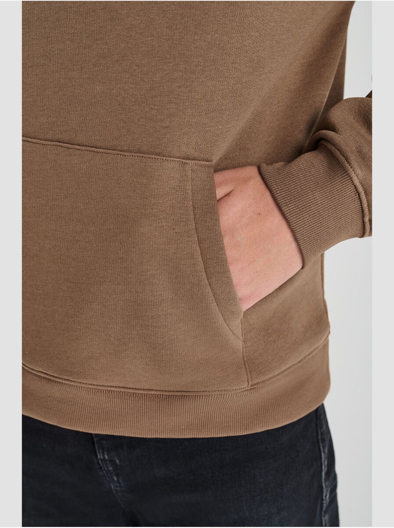Felpa con cappuccio DEFEBO Marrone - Kiabi