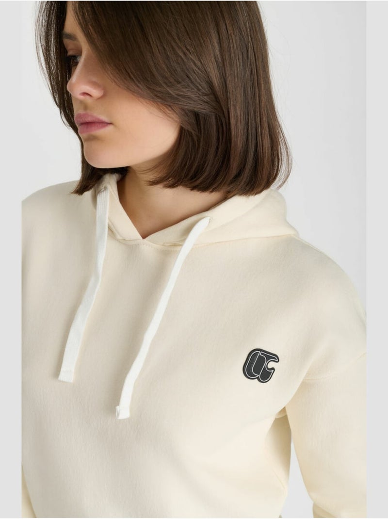 Felpa con cappuccio divagi Bianco - Kiabi