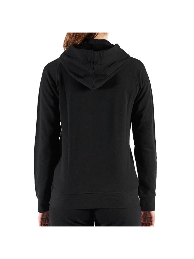 Felpa con Cappuccio Donna Kappa Nero - Kiabi