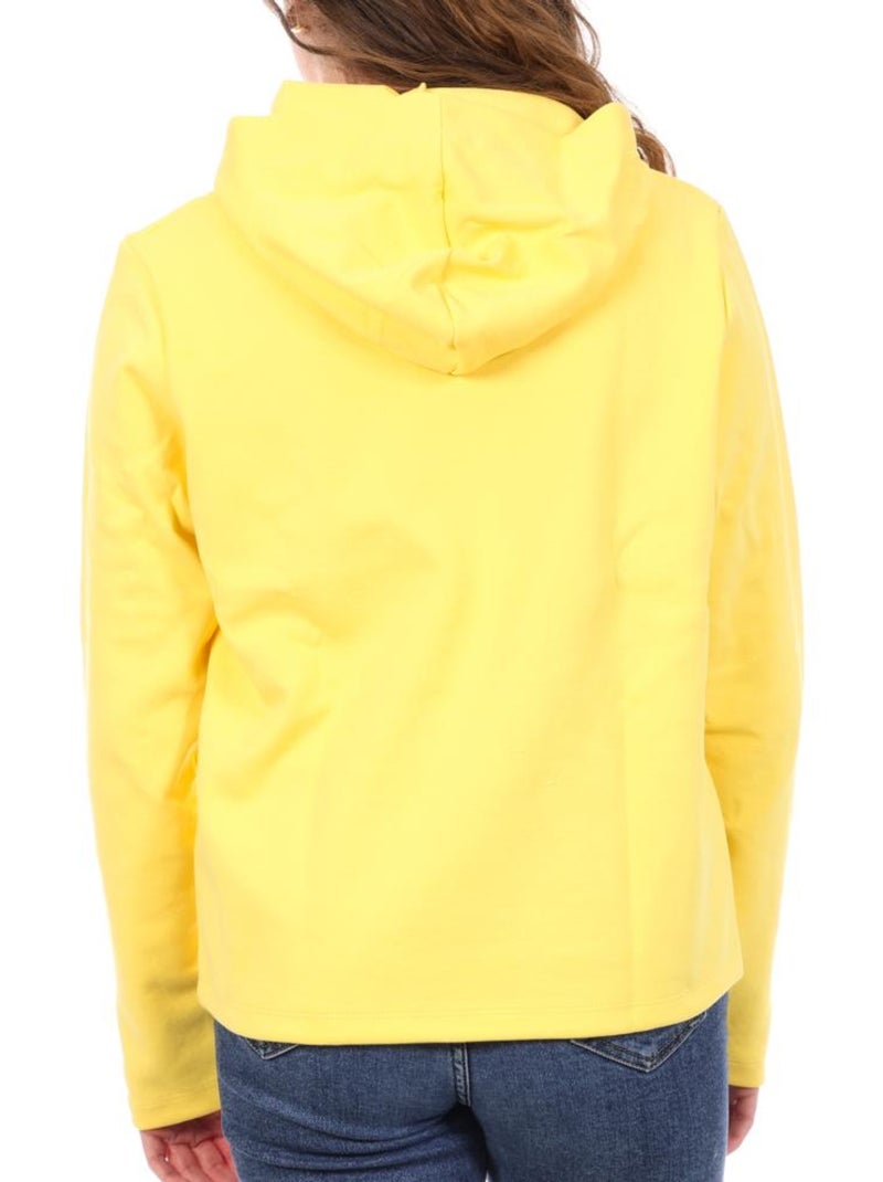 Felpa con Cappuccio Donna Le Coq Sportif Giallo - Kiabi