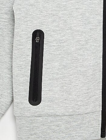 Felpa con cappuccio e cerniera con 2 tasche con zip