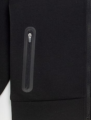 Felpa con cappuccio e cerniera con 2 tasche con zip