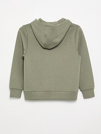 Felpa con cappuccio e cerniera con 2 tasche con zip
