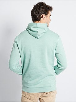 Taglie forti Uomo - Felpa con cappuccio e messaggio - Kiabi