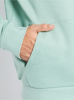 Taglie forti Uomo - Felpa con cappuccio e messaggio - Kiabi