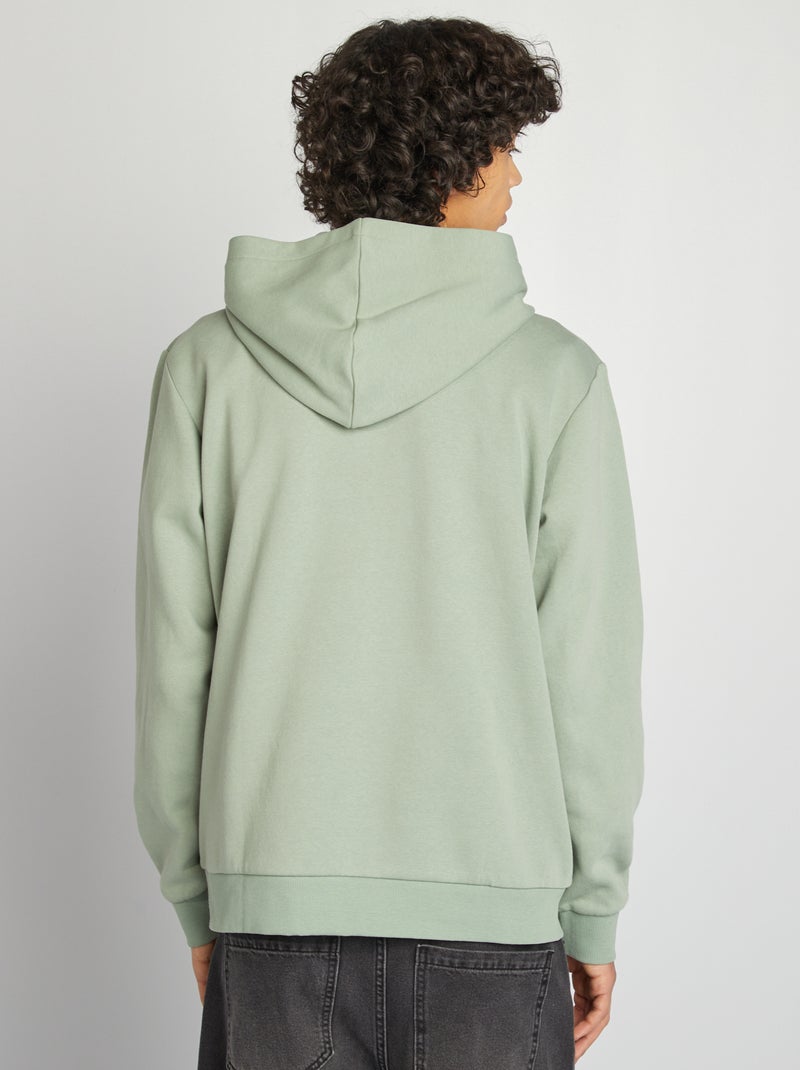 Felpa con cappuccio e scritta BLU - Kiabi