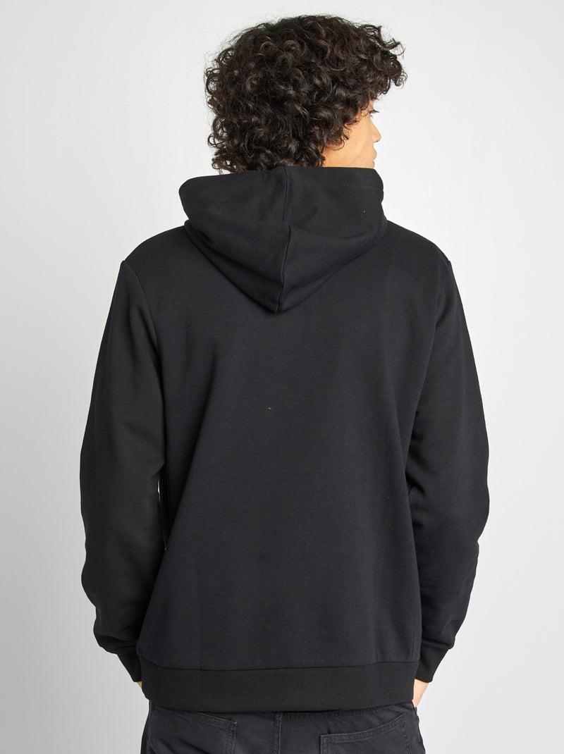 Felpa con cappuccio e scritta NERO - Kiabi