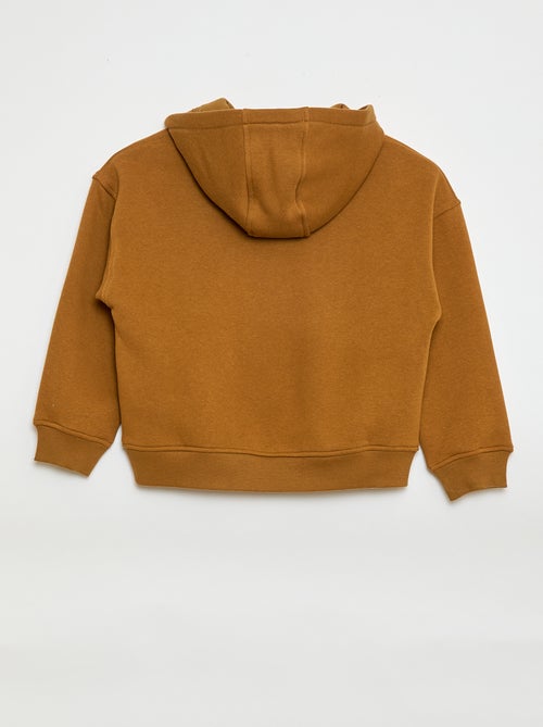 Felpa con cappuccio e stampa in rilievo - Kiabi