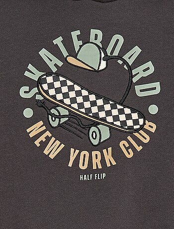 Felpa con cappuccio e stampa in rilievo