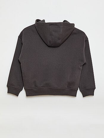 Felpa con cappuccio e stampa in rilievo