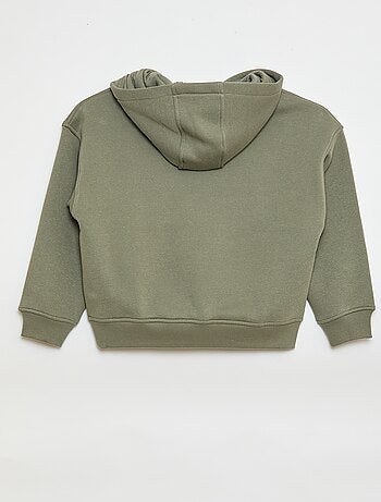 Felpa con cappuccio e stampa in rilievo