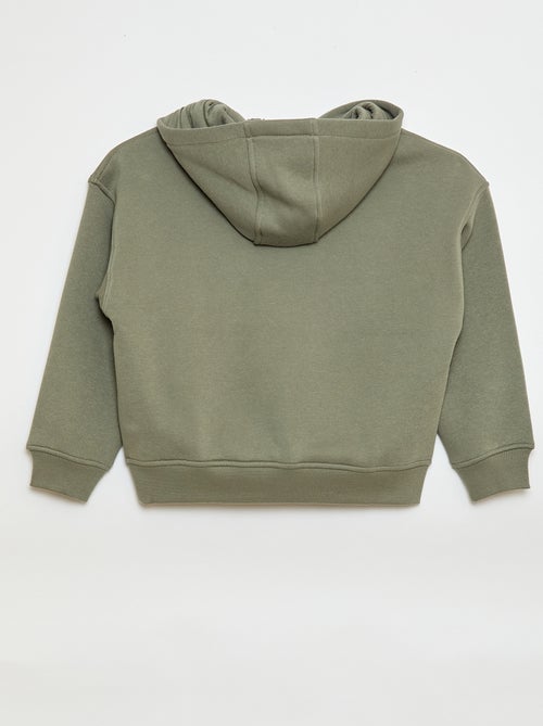 Felpa con cappuccio e stampa in rilievo - Kiabi