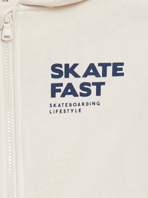 Felpa con cappuccio e stampa 'skate' - Kiabi