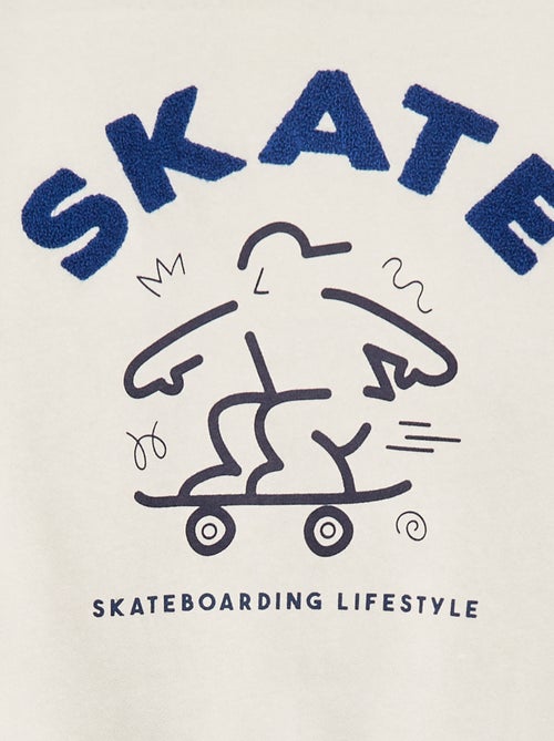 Felpa con cappuccio e stampa 'skate' - Kiabi