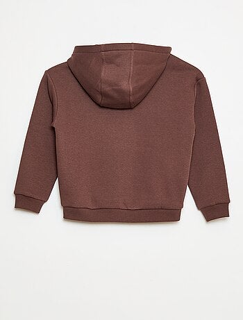 Felpa con cappuccio e stampa skate