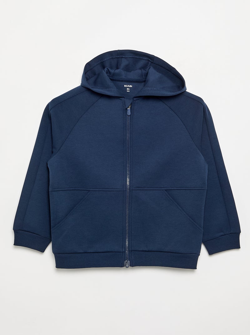 Felpa con cappuccio e zip - collezione facile da indossare Blu - Kiabi