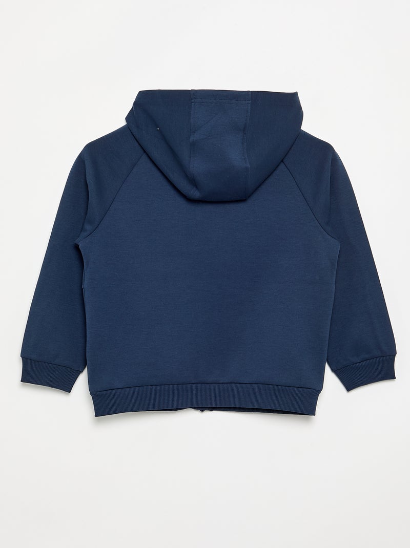 Felpa con cappuccio e zip - collezione facile da indossare Blu - Kiabi