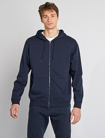 Felpa con cappuccio e zip + 190 cm