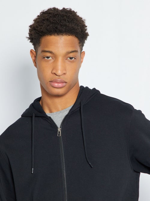 Felpa con cappuccio e zip + 190 cm - Kiabi