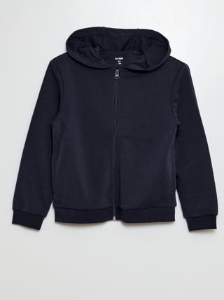 Felpa con cappuccio e zip