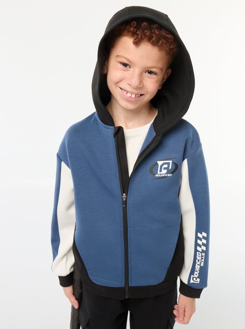 Felpa con cappuccio e zip - Kiabi