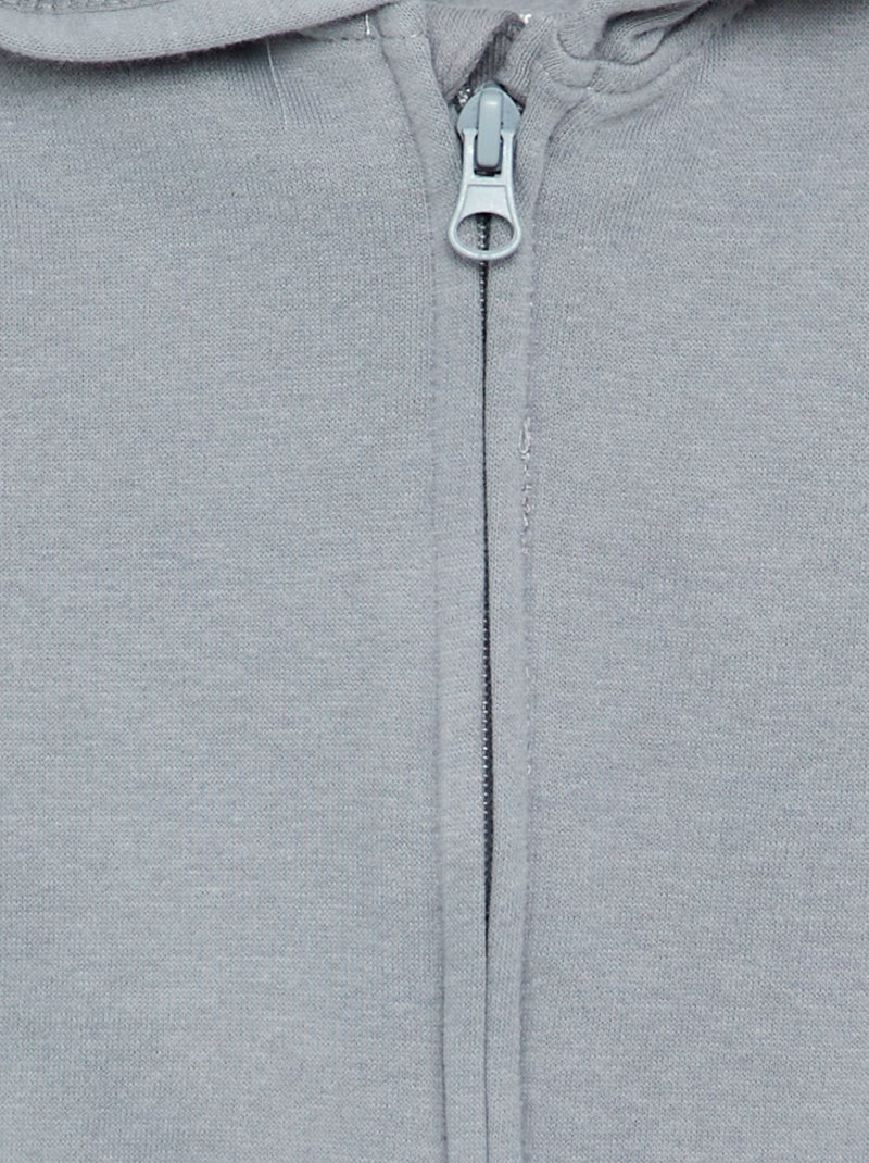 Felpa con cappuccio e zip Blu - Kiabi