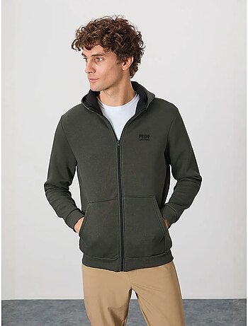 Felpa con cappuccio e zip da uomo tommy